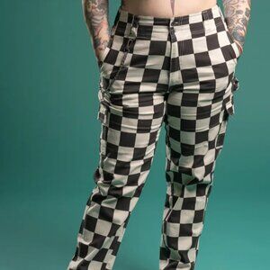 Sloan Cargo Pant - Checkered